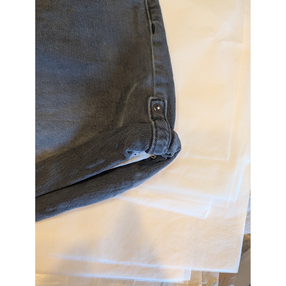 Pilcro and the Letterpress High Rise Cuffed Denim Shorts Black Size 29 - Picture 4 of 9